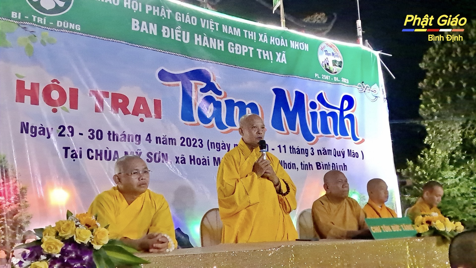Hoài Nhơn: Ban Điều Hành GĐPT thị xã Hoài Nhơn tổ chức trại Tâm Minh bồi dưỡng kỷ năng cho gần 200 trại sinh nghành Đồng, ngành Thiếu